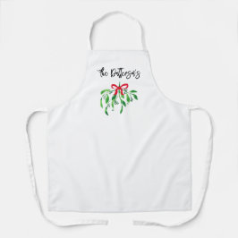 Delantal Navidades MistletoNAME Festive Holiday Baking