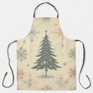 Delantal Navidades modernos vintage/retro/invierno