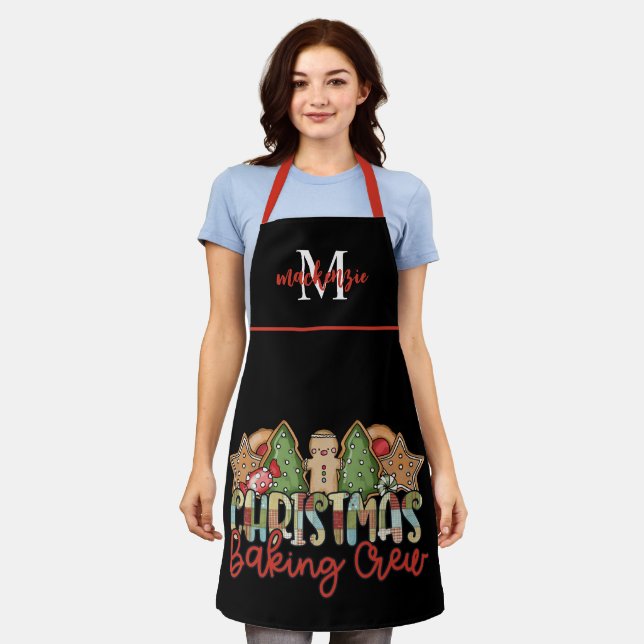 Delantal Navidades Monogramados Cute Crew Apron (Gastado)