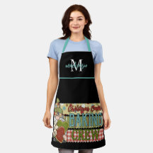 Navidades Monogramados Cute Crew Apron