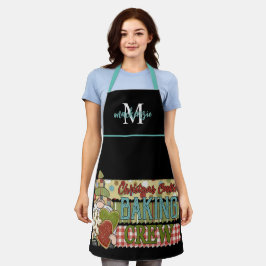Delantal Navidades Monogramados Cute Crew Apron