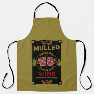 Delantal Navidades mulled Red Wine