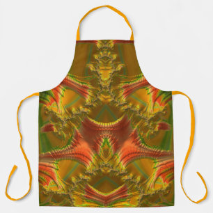Delantal NAVIDADES ~ Oro verde rojo ~