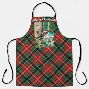 Delantal Navidades pagados Chickadee Apron