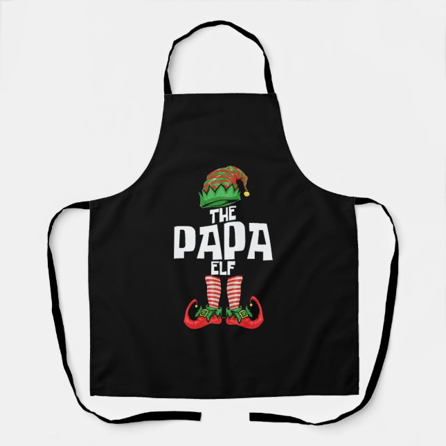 Delantal Navidades Papa Elf Padre (Anverso)