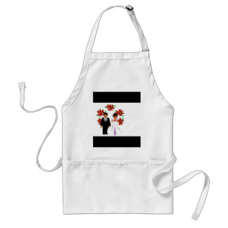 Delantal Navidades Pareja Boda II En Negro