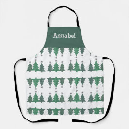 Delantal Navidades parlanchín personalizados con pinos