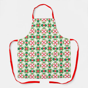 Delantal Navidades patchwork quilt protector de vacaciones
