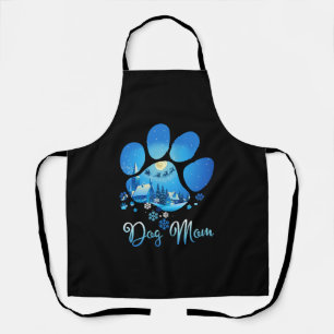 Delantal Navidades Paw Dog Mom