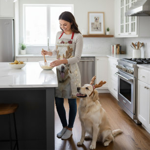 Delantal Navidades Perro Personalizado de Chef Privado Foto