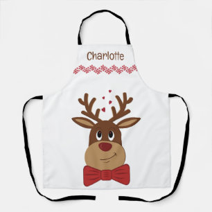 Delantal Navidades personalizados aman a los renos