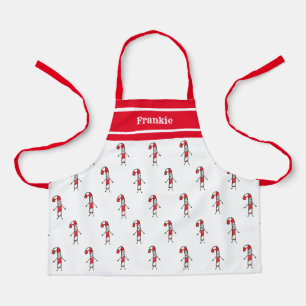 Delantal Navidades personalizados Candy Cane