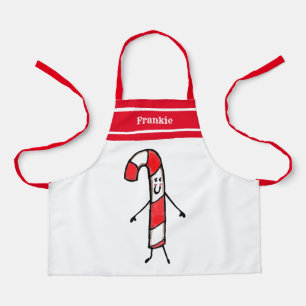 Delantal Navidades personalizados Candy Cane