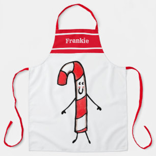 Delantal Navidades personalizados Candy Cane Apron