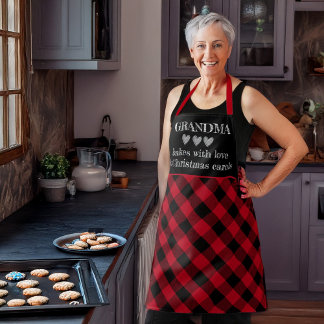 Delantal Navidades personalizados Chalk Style Baking