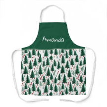 Navidades Personalizados del patrón de árboles fru