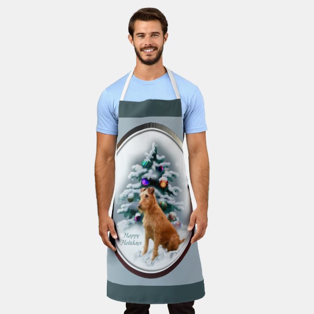 Delantal Navidades personalizados del territorio irlandés (Gastado)