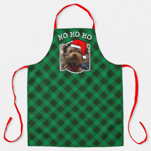 Delantal Navidades personalizados fotograma rojo y verde