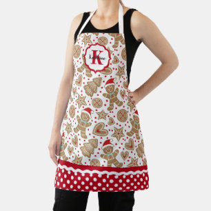 Delantal Navidades personalizados Gingerbread Man