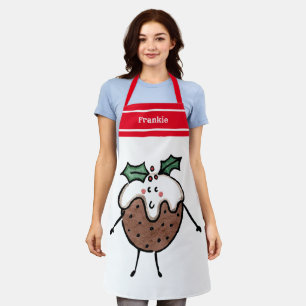 Delantal Navidades personalizados pudding