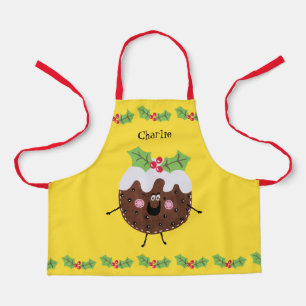 Delantal Navidades personalizados pudding