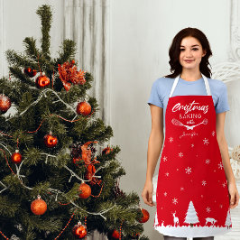 Delantal Navidades personalizados que hornean con (su nombr