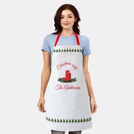 Delantal Navidades personalizados Velas Apron