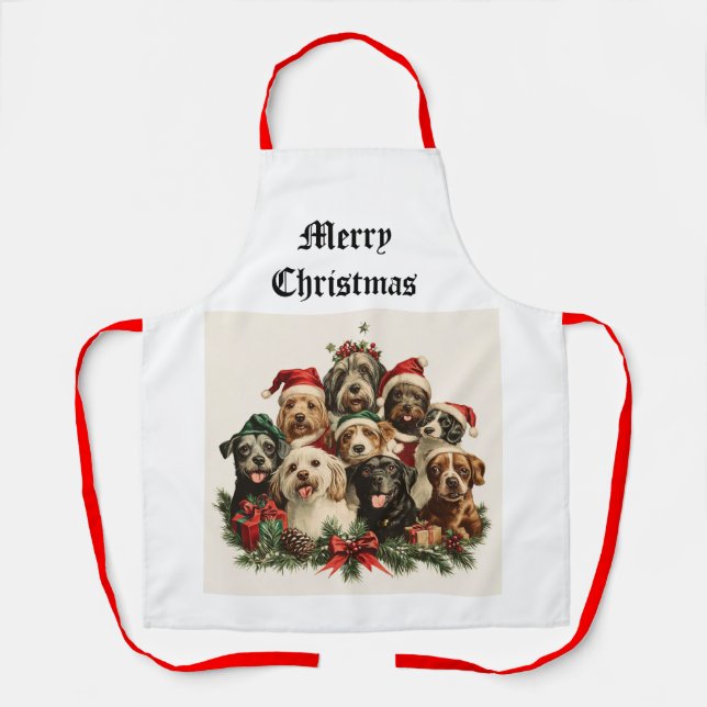 Delantal Navidades Puppy Apron (Anverso)