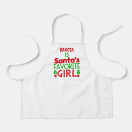 Delantal Navidades Red Green Santa Baking Kitchen Apron