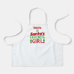Delantal Navidades Red Green Santa Baking Kitchen Apron