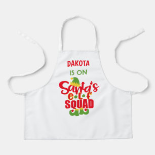 Delantal Navidades Red Green Santa Elf Baking Kitchen