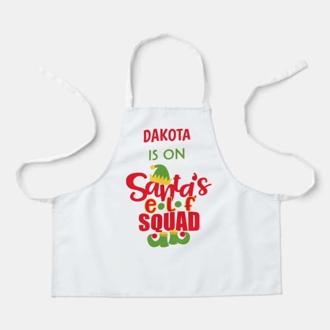 Delantal Navidades Red Green Santa Elf Baking Kitchen (Anverso)