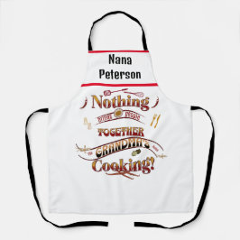 Delantal Navidades regalo de cocina de vacaciones Abuela