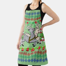 Delantal Navidades renos