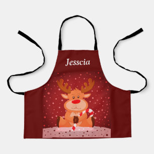 Delantal Navidades renos