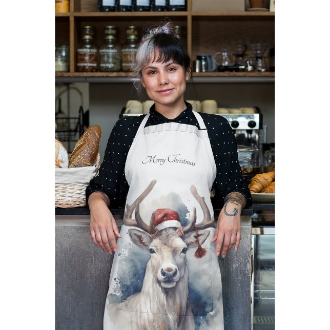 Delantal Navidades renos, personalizable (Subido por el creador)