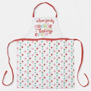 Delantal Navidades Retro Pastel Creador de Cocina   Familia