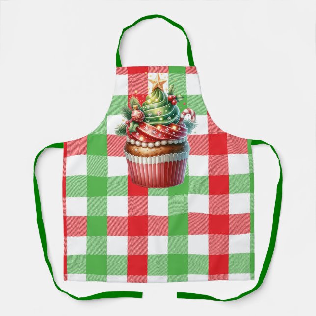 Delantal Navidades revisan Cupcake Apron (Anverso)