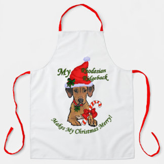Delantal Navidades Ridgeback de Rhodesia