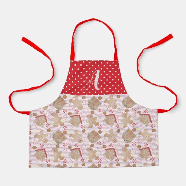 Delantal Navidades rosados cocina a Apron, pequeño apron (Anverso)