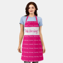 Delantal Navidades rosados de Bah