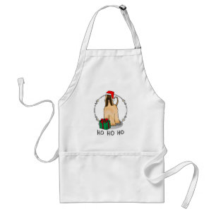 Delantal Navidades Santa Hat Perro perro hebilla afgana