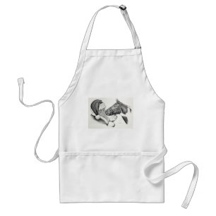 Delantal Navidades Santa y Paint Horse