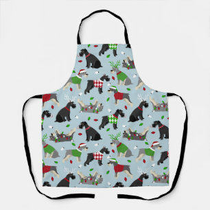 Delantal Navidades Schnauzer