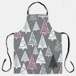 Delantal Navidades simples: Resumen del patrón de árbol