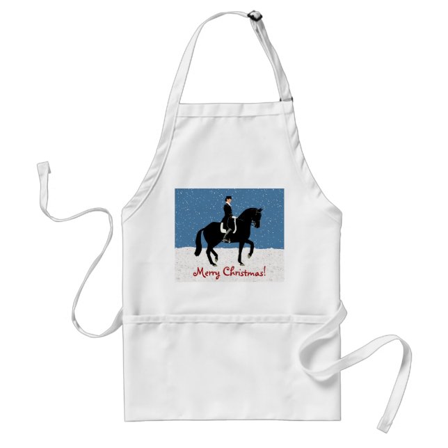 Delantal Navidades Snowley Dressage Horse (Frente)