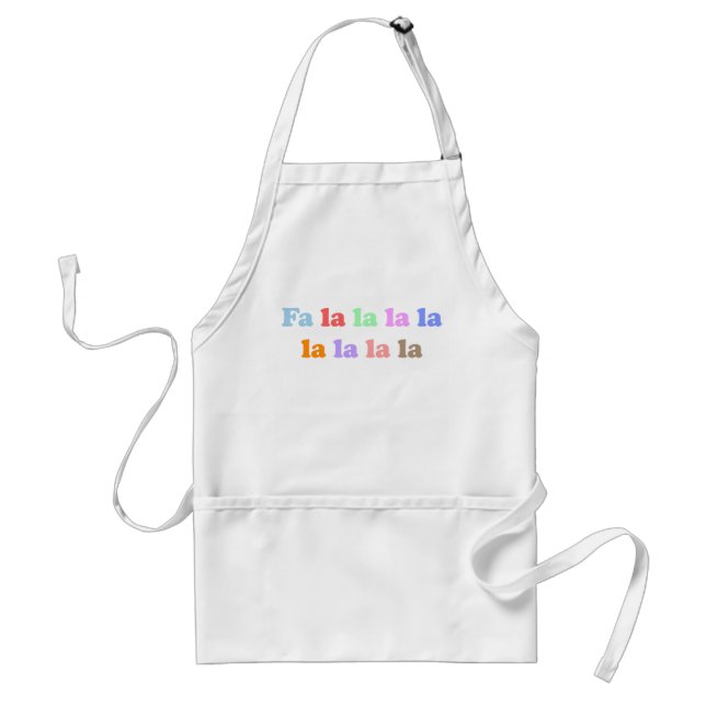 Delantal Navidades Song Lyric Apron (Frente)
