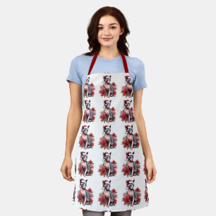 Delantal Navidades Sphynx Cat Santa Apron