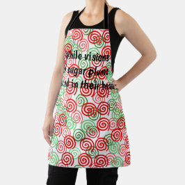 Delantal Navidades Swirls