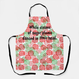 Delantal Navidades Swirls